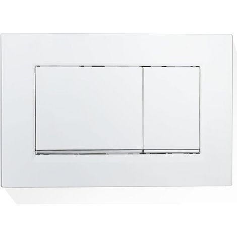 Wandmontiertes Wc-bedienfeld Für Unterputzspülkasten, Kompatibel Mit Geberit Sigma 30 115.883.km.1, Aus Robustem Kunststoff, Platzsparendes Quadratisches Tasten-design (weiß)