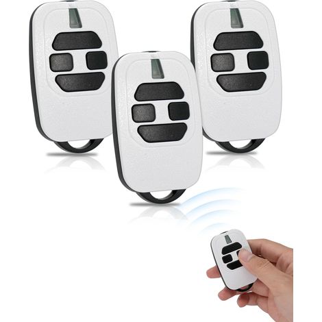 Télécommande 433,92 Mhz Pour Portail Gti4, Gti2, Gt2/4, Mio Tr2/4, Tr2n/4n - 4 Canaux, Bip Portail Garage (lot De 3)
