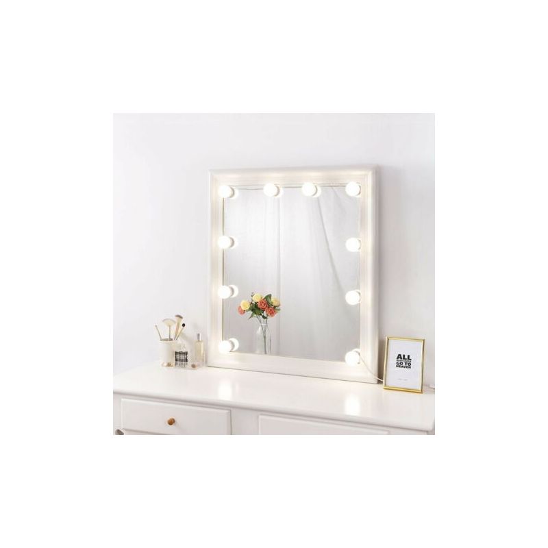 Dimmbares Kosmetikspiegel-beleuchtungsset, Selbstklebendes Kosmetikspiegel-beleuchtungsset, Steckdosen-kosmetikleuchte Für Badezimmer-wandspiegel (glühbirne)