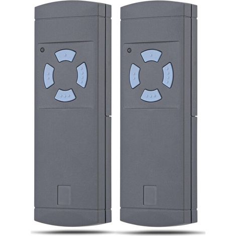 2 Émetteurs Portables 868 Mhz Pour Ouvre-portes De Garage Hallman – Code Fixe – Compatible Avec Systèmes À Fréquence 868 Mhz