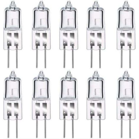 Ulisem G4 Led-lampe, G4 Halogenlampe 35w 12v, Warmweiß 2800k, Dimmbar, Klare Kapsel, 10 Stück
