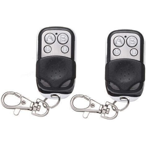 2 Piece 433.92mhz Garage Remote Control Duplicate Remote Control For 302 304 313 220 250 252, 4 Buttons