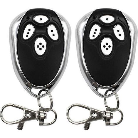 2pcs Garage Gate Remote Control For Alutech At-4 Ar-1-500 An-motors At-4 Asg1000 At4 At 433mhz Rolli Black & Silver