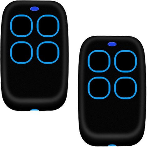 2pcs Garage Door Remote Control 250-913mhz Multi-frequency Duplicator Clone 433.92mhz 868.35mhz Gate Blue