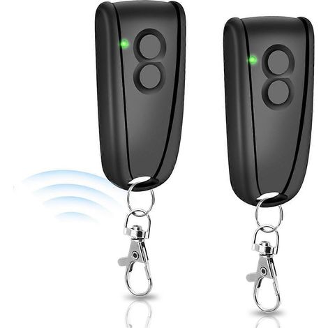 2pcs 433.92mhz Remote Control For Garage Door Opener, 2 Channels Handheld Mitter For Hormann Ec