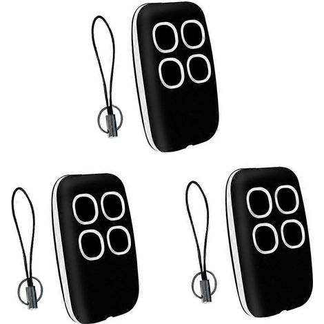 3pcs 250-913mhz Garage Remote Control Duplicator Multifrequency Copy Remote Control Universal Door O White