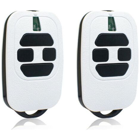 Lot De 2 Émetteurs Portatifs Pour Porte De Garage – 433,92 Mhz – Compatible Dea Gti2/4, Gt2/4, Mio Tr2/4, Mio Tr2n/4n – Télécommande 2 Canaux