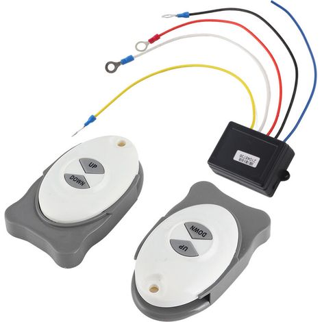 Jeffergarden Ancre Télécommande Guindeau Interrupteur Sans Fil Contrleur De Garniture Accessoire De Voile De Bateau Marin 2 Émetteur