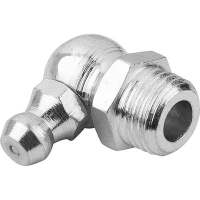 KEGELSCHMIERNIPPEL DIN71412, FORM:C ABGEWINKELT 90° M. 6-KANT, M10X1,5, L=20, STAHL GEHÄRTET UND VERZINKT