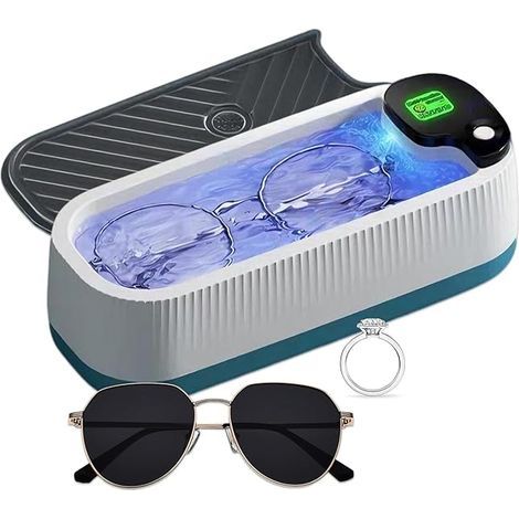 Ultraschallreiniger, 45.000 Hz, 400 Ml, Drei Reinigungsmodi, Ideal Für Brillen, Ringe, Münzen Und Silber.