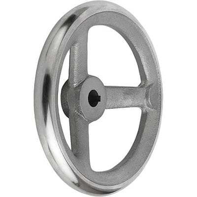 HANDRAD DIN950, D1=80 PASSBOHRUNG MIT NUT D2=10H7, B3=3, T=11,4, GRAUGUSS, OHNE GRIFF