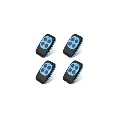 Télécommande Universelle Pour Portes De Garage, Code Fixe, Sans Fil, Compatible Avec 4 Boutons, Copie De Clé Pour Portes De Garage Et Voitures (4 Pièces) - Crezuo