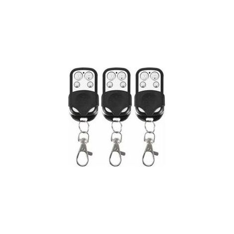 Lot De 3 Télécommandes Universelles Pour Portails Automatiques, Fréquence 433,92 Mhz, Code Fixe, 4 Boutons Pour Commander Jusqu'à 4 Portails - Crezuo