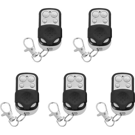 5pcs Télécommande, Clonage 433mhz, Format Porte-clés, Universel Portail Garage