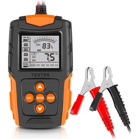 Analyseur De Batterie Numérique Lcd - Testeur De Batterie De Voiture 12v/24v - Outil De Diagnostic De Charge De Voiture