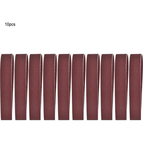 10 Bandes Abrasives De 760 X 25 Mm, 30 X 1 Pouce, Pour Ponceuse, Grain 240-1000 (600)