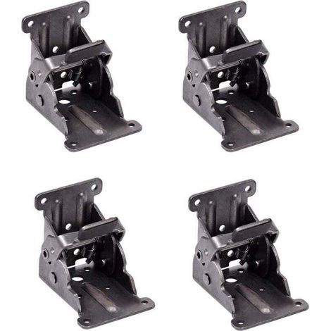 Charnières Autobloquantes, Support Pliant, Ferrures De Pieds Et Renfort D'Angle, Pour Pieds Pliants, Établi Pliant, (2 Jeux)