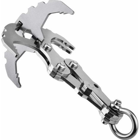 Grappin Multifonction En Acier Inoxydable 304 – Capacité De Charge 25 Kg – Pour Escalade, Pêche Et Secours – Compact Et Léger
