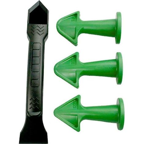 Enleve Joint Silicone, Lisseur Joint Silicone Outils De Calfeutrage, Outil D'Étanchéité Kit Coulis Lissage Grattoir Rretrait Scellant Extracteur De Calfeutre Finition Applicateur (4 Pièces)