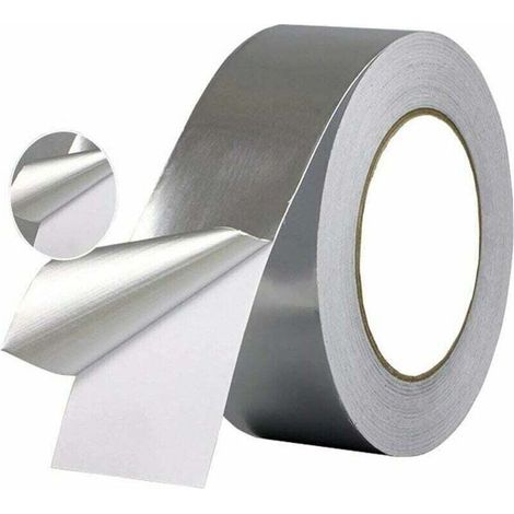 5cmx10mx0.06mm,1 Pcs Ruban D'Isolation Thermique Résistant À La Chaleur, Ruban Étanche Ruban En Aluminium Pour L'Étanchéité Ou L'Isolation