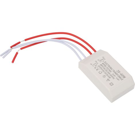 Transformateur Électronique, Tasses De Lampe Halogène G4 Perles De Lampe Transformateur Électronique 220v À Ac 12v Convertisseur De Tension 20-60w Pilote D'Alimentation Intelligent