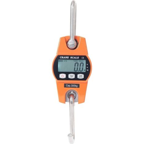 Balance À Crochet De Suspension 300 Kg – Balance Électronique Lcd 20 Mm – Lecture À Plus De 10 Mètres – Coquille Aluminium Haute Résistance