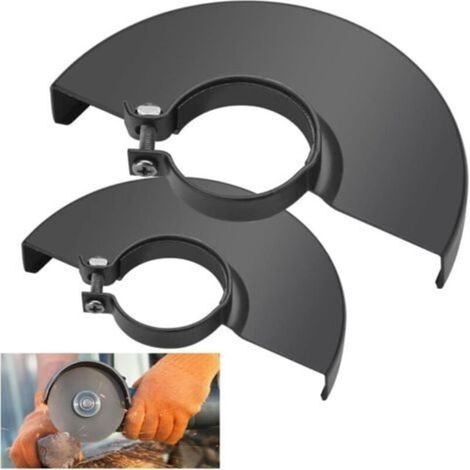 Capot De Protection Pour Meuleuse D'Angle – Housse En Fer Épais – Ajustable 42mm – Lot De 2 Tailles 125mm/135mm – Protection Durable