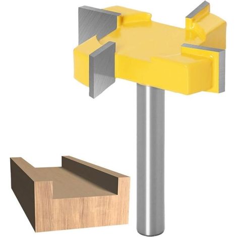 Fraise À Raboter, 8mm Tige Routeur Bit, Fraise À Aplatir, Fraise À Plaque, Fraise À Bois Pour Défonceuse, T Forme Routeur, Pour Le Travail Du Bois En Surface