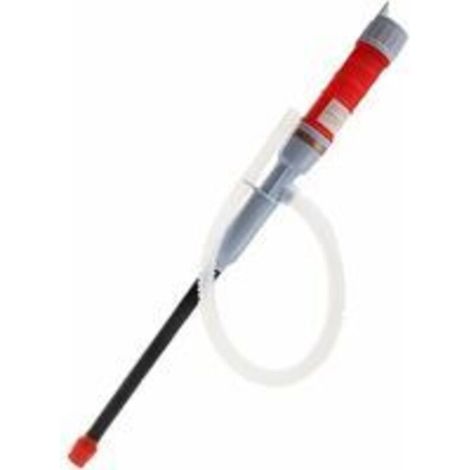 Rouge Electrique Pompe À Siphon De Transfert Batterie Liquide L'Eau Pompe À Piles Tuyau De Siphon Essence Gaz Carburant Pompe Main Aspiration