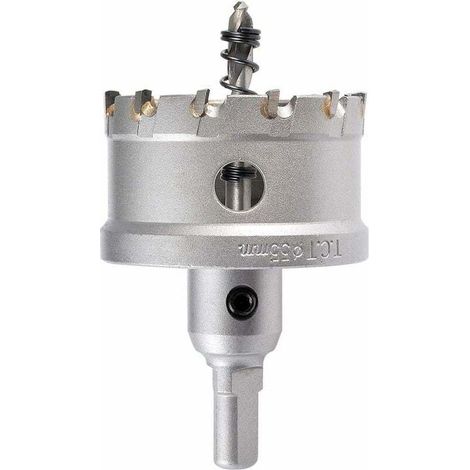 55mm Coupeur De Trou De Dents En Carbure De Tungstène, Tct Foret De Scie Trépan Pour Acier Inoxydable, Feuille, Métal (55mm)