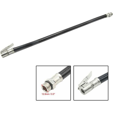 Gonfleur De Pneus D'Air, Pompe De Voiture Automatique Avec Jauge De Pression, Tuyau Flexible Pour Raccord De Tuyau