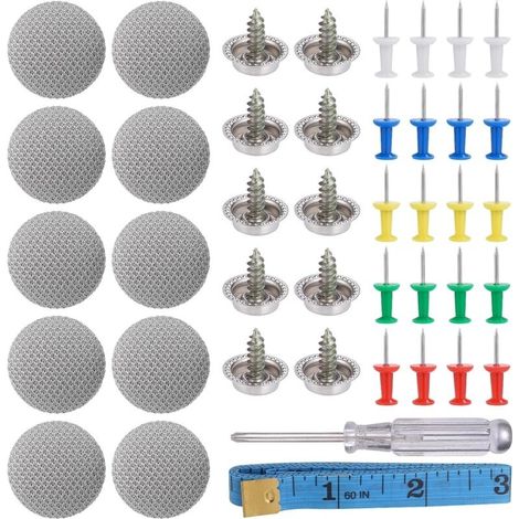 Kit De Réparation De Toit De Voiture 65 Boutons De Fixation – Rivets Universels 2 Cm – Installation Facile Sans Outil – Compatible Voitures Et Camions - 65pcs