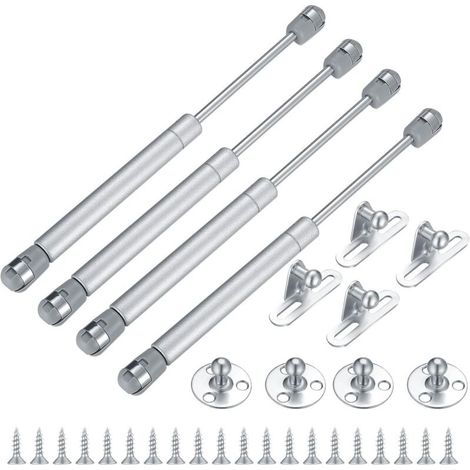 Kit De Vérin À Gaz 4 Pièces, Support De Vérin À Ressort À Gaz, 100n/10kg, Armoire De Cuisine, Armoire, Porte D'Armoire, Fermeture Douce, Ressort À Gaz, Amortisseur, Charnière, Rabat, Raccords De Porte