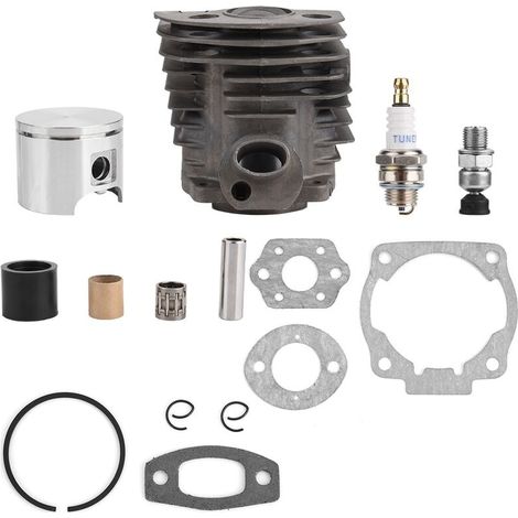 Piston De Cylindre 46 Mm Avec Kit De Joints – Compatible Moteurs Husqvarna 50, 51, 55 – Matériau Durable Pour Performance Optimale