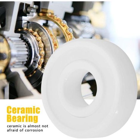 Roulement 6000z,roulement Bille 6000zz Allemagne Italie Ceramique,miniature Duty Spacer Speed Radial White Color Zro2 Full Ceramic Miniature 60002rs Roulement À Billes 10x26x8mm
