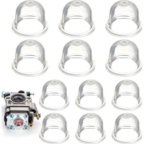 12 Pièces Poire D'Amorçage Debroussailleuse, 22mm/19mm Pompe Amorcage Debroussailleuse, Pour Tondeuse, Machine De Haie,scie À Essence, Ampoule D'Amorce De Carburant De Ventilateur
