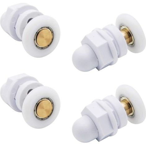 Roulettes De Douche Roue Pour Porte De Douche Roulettes Coulissantes Rouleaux De Porte De Douche Laiton Cabine De Douche Porte A Roulette Roue De Porte Poulies Accessoire Matériel Outil 4pcs