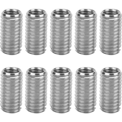 Lot De 10 Inserts Filetés Mâle Femelle En Acier Inoxydable – Filetage M6x1,0 Mm Et M8x1,25 Mm – Outil De Réparation Pour Filetage Endommagé