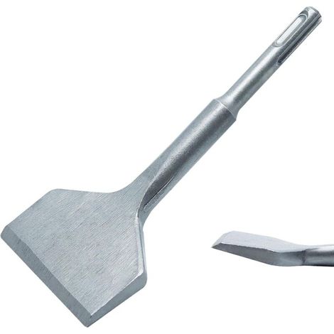 Ciseau À Carrelage 180mm X 75mm – Acier Allié Trempé – Pour Retrait De Carreaux Et Béton – Utilisation Avec Perceuses À Percussion