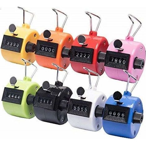 Compteurs Manuels 8 Pièces Compteur De Pas Clicker - Compteur De Quantité Mécanique Sans Fonctionnement Sur Batterie