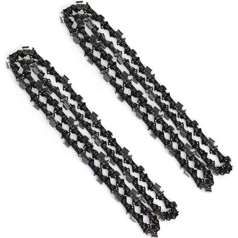 Chaînes Tronçonneuse Authentiques - Rotatech 16" 59 Maillons - Longueur 40 Cm - Titane Électrique (lot De 2)