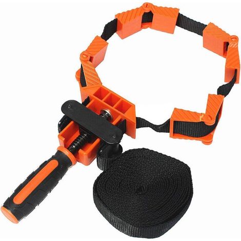 Presse À Cadre, 4m Sangle De Serrage En Plastique Et Nylon Serre-joint D'Angle Outil D'Encadrement Pour Objets Polygonaux