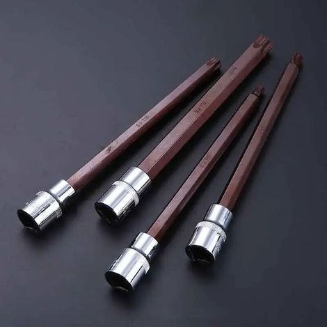Embout De Tournevis À Main - Alliage S2, Longueur 200mm, Clé Étoile T40 T45 T47 T50, 1/2