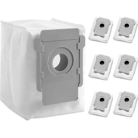 [6 Pièces] Sacs D'Aspirateur Compatibles Pour Irobot Roomba - Série I & S & J Clean Base Modèles D'Élimination Automatique De La Saleté, Accessoires Et Pièces De Rechange Pour I7 I3 I4 I6 I8 S9 J7 Cle