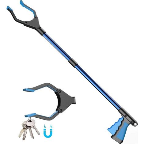 Pince De Jardin Pliable, Pince À Ordures, Pince De Préhension Pour Seniors, Bras D'Extension De 82 Cm, Poignée De Préhension En Main Avec Embouts Magnétiques Pour L'Évacuation Des Déchets.