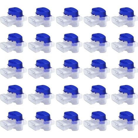 Set De Connecteurs De Câbles Pour Robot Tondeuse - 25 Raccords Remplis De Gel Pour Étendre Ou Réparer Fil Electrique Bas Voltage Tondeuse Automatique - Étanches, Sûrs, Dénudage Inutile