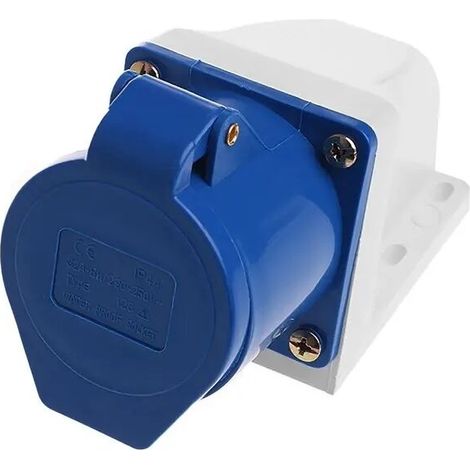 Prise Courant Industrielle - 32a, 3 Broches, Étanche Ip44, 220v-250v, 2p+e 1 Pc