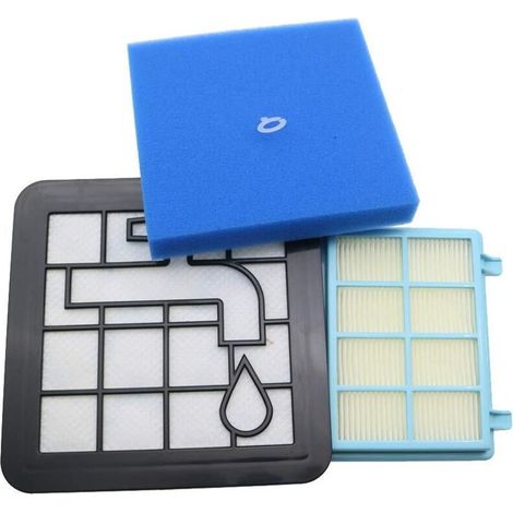 Kit De Filtres Lavables En Mousse Pour Aspirateur Philips Power Pro Compact Fc9331/09, Fc9332/09, Fc8010/01, Fc8010