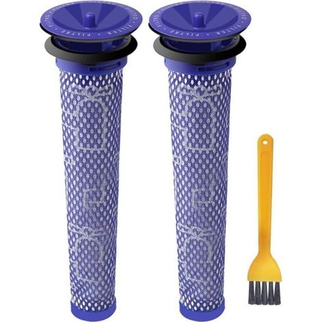 [2 Pièces] Filtres Lavable Pour Dyson Dc58 Dc59 Dc61 Dc62 V6 V7 V8 Aspirateur De Abc Life …