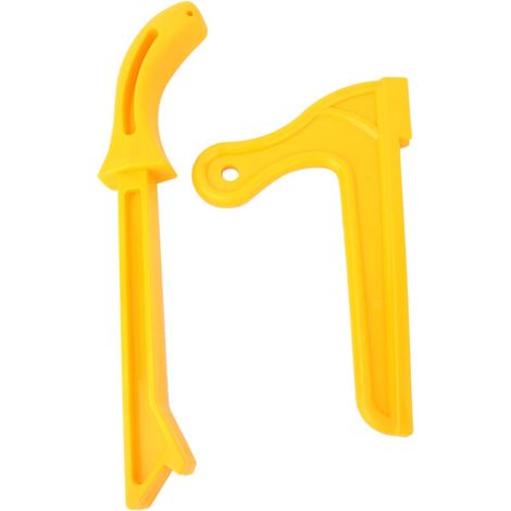 Bâton De Poussée De Scie En Bois, Poignée Stable En Plastique Jaune Durable Pour La Table De Routeur Shaper